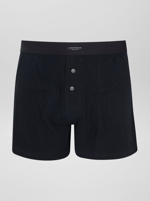 Setje met 3 effen boxershorts - Kiabi