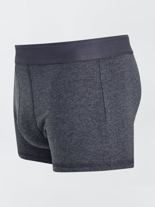 Setje met 3 effen boxershorts - Kiabi