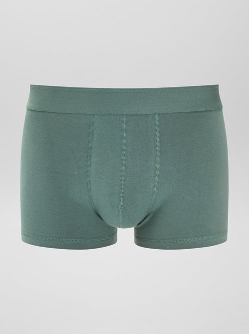 Setje met 3 effen boxershorts - Kiabi