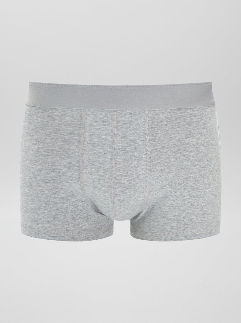 Setje met 3 effen boxershorts KAKI - Kiabi