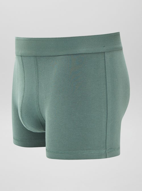 Setje met 3 effen boxershorts - Kiabi