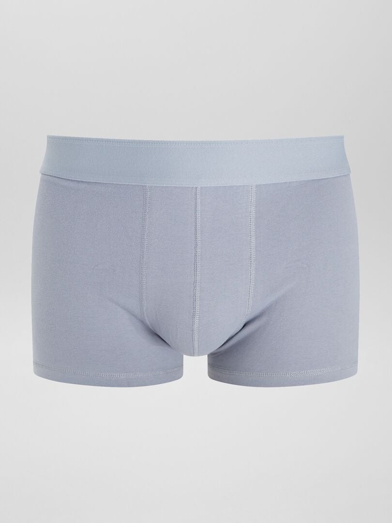 Setje met 3 effen boxershorts ORANJE - Kiabi