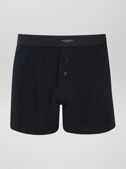 Setje met 3 effen boxershorts - Kiabi