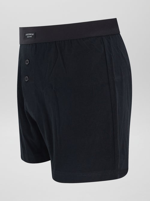 Setje met 3 effen boxershorts - Kiabi
