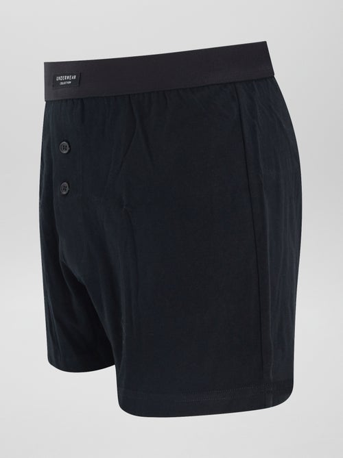 Setje met 3 effen boxershorts - Kiabi