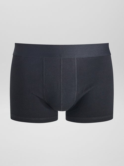 Setje met 3 effen boxershorts - Kiabi
