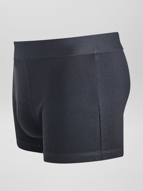 Setje met 3 effen boxershorts - Kiabi