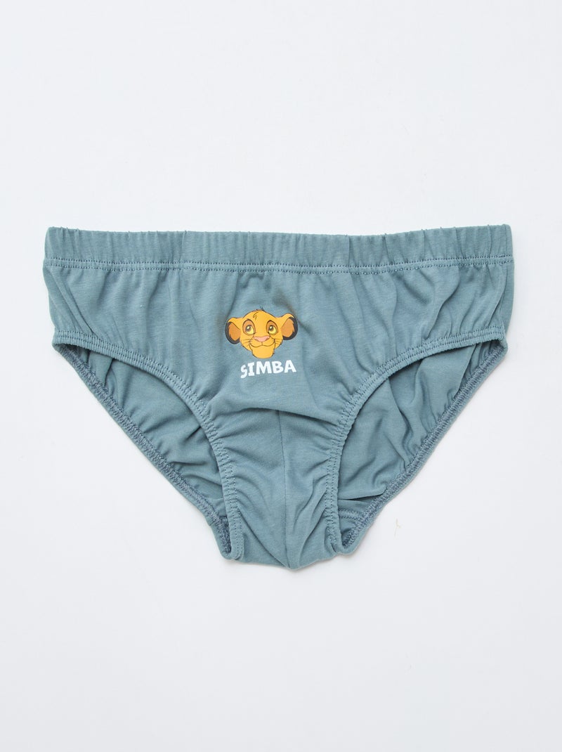 Setje met 3 katoenen slips 'Disney' Groen - Kiabi