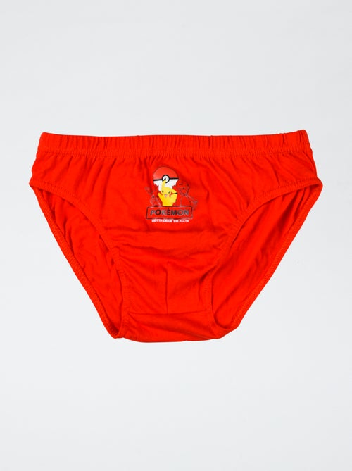 Setje met 3 katoenen slips 'Pokémon' - Kiabi