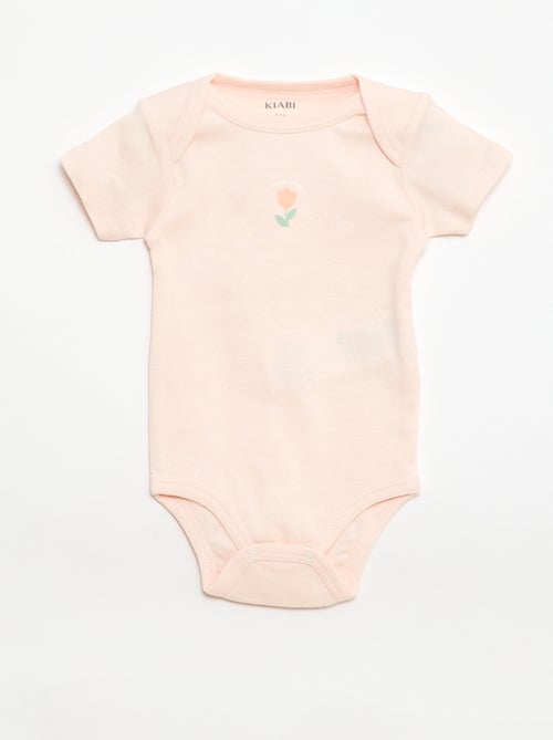 Setje met 3 katoenenbody's met print - Kiabi