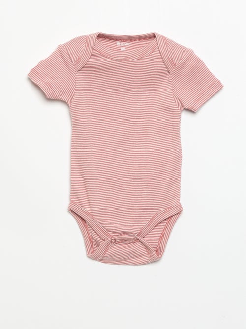 Setje met 3 katoenenbody's met print - Kiabi Setje met 3 katoenenbody's met print - Kiabi
