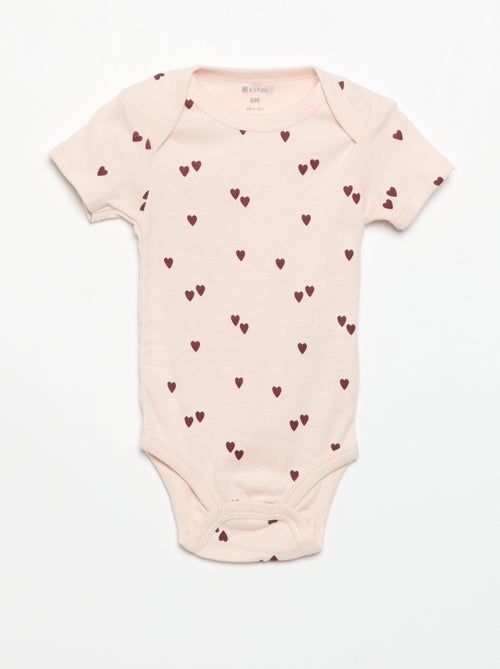 Setje met 3 katoenenbody's met print - Kiabi Setje met 3 katoenenbody's met print - Kiabi