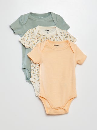 Setje met 3 katoenenbody's met print