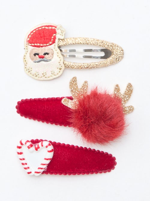 Setje met 3 kerstklikspeldjes - Kiabi