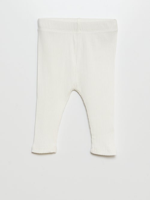 Setje met 3 leggings van ribstof - Kiabi