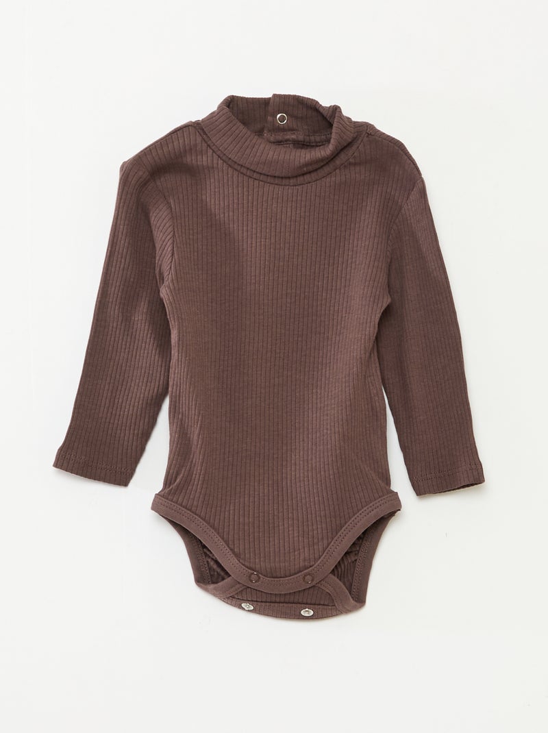 Setje met 3 meegroeirompertjes van pointelletricot Biege - Kiabi