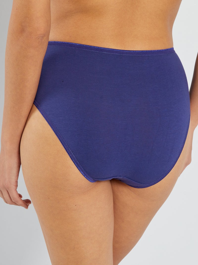 Setje met 3 midi-slips - Sans Complexe BLAUW - Kiabi