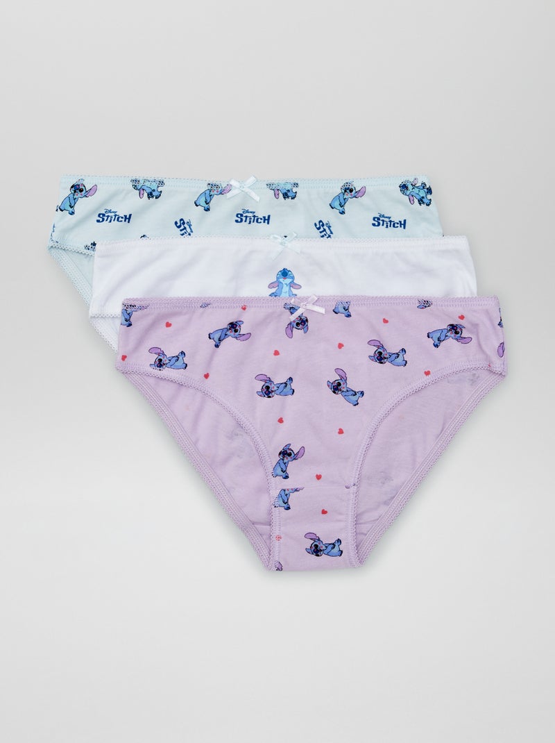 Setje met 3 onderbroeken 'Stitch' 'Disney' BLAUW - Kiabi