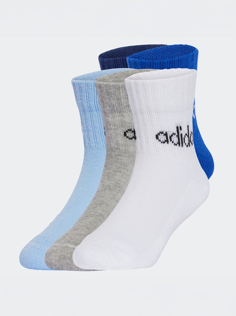 Setje met 3 paar adidas-sokken BLAUW - Kiabi