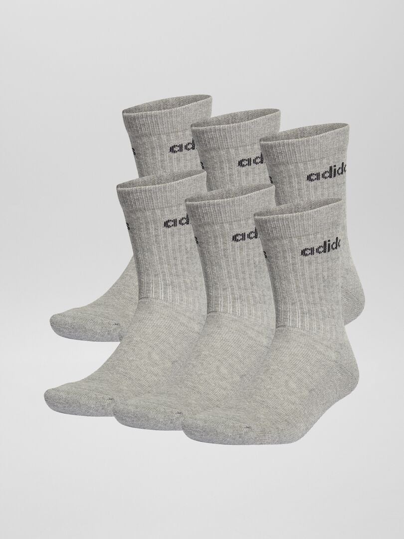 Setje met 3 paar Adidas-sokken GRIJS - Kiabi