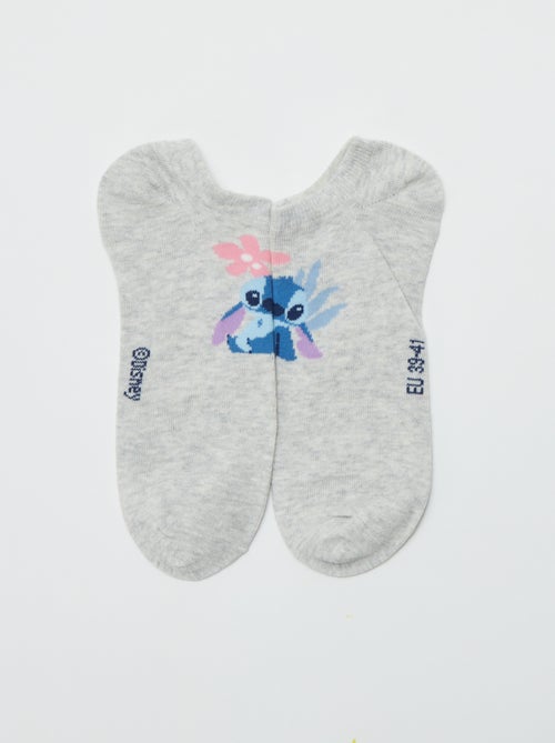 Setje met 3 paar enkelsokjes 'Stitch' - Kiabi