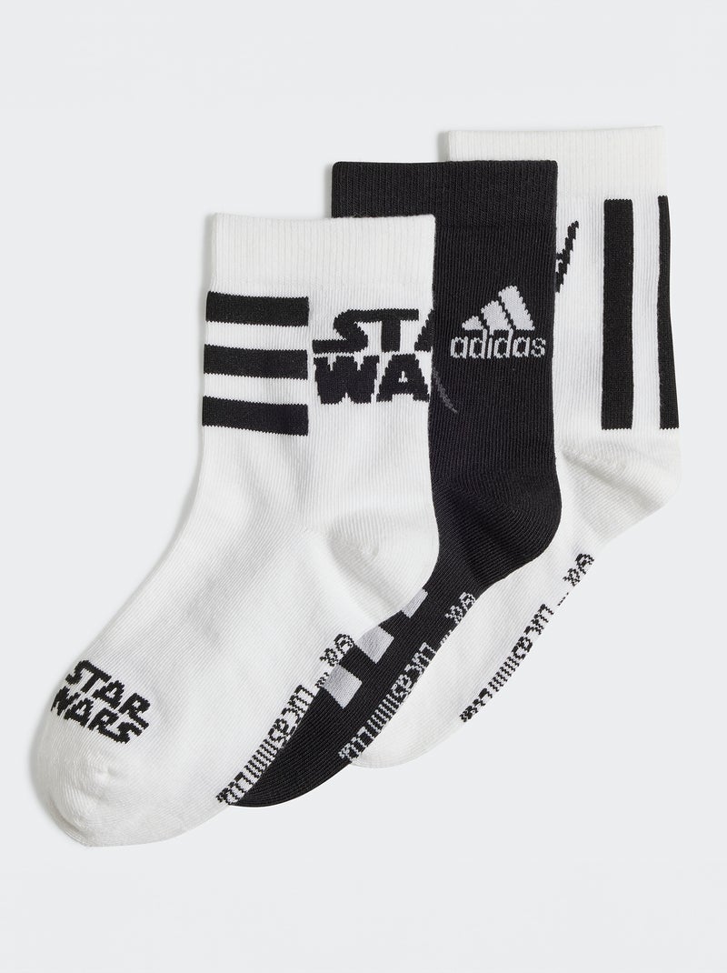 Setje met 3 paar halfhoge sokken 'adidas' WIT - Kiabi