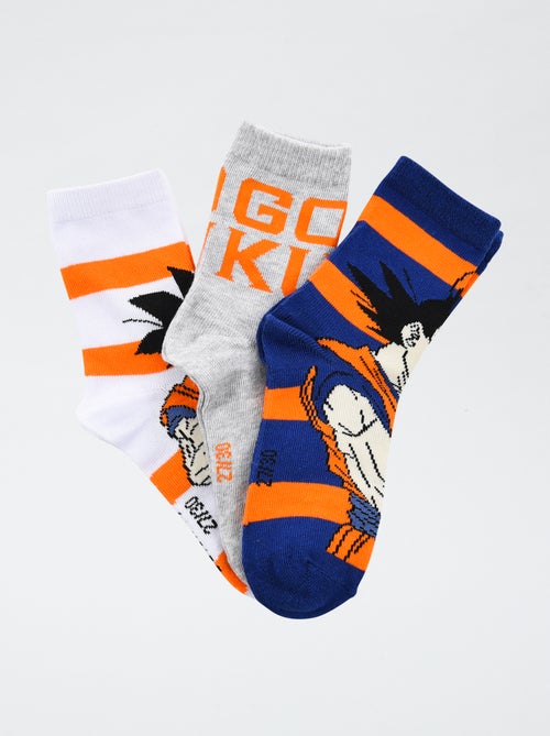 Setje met 3 paar katoenen sokken 'Dragon Ball' - Kiabi