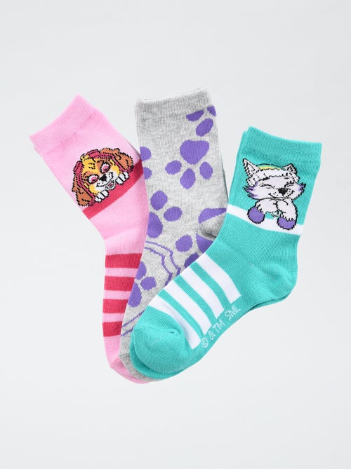 Setje met 3 paar katoenen sokken 'PAW Patrol' - Kiabi