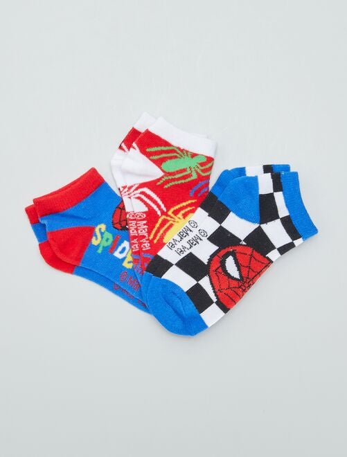 Setje met 3 paar onzichtbare sokken 'Spider-Man' - Kiabi