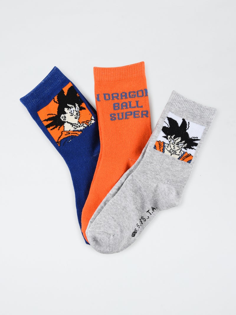 Setje met 3 paar sokken 'Dragon Ball Z' ORANJE - Kiabi