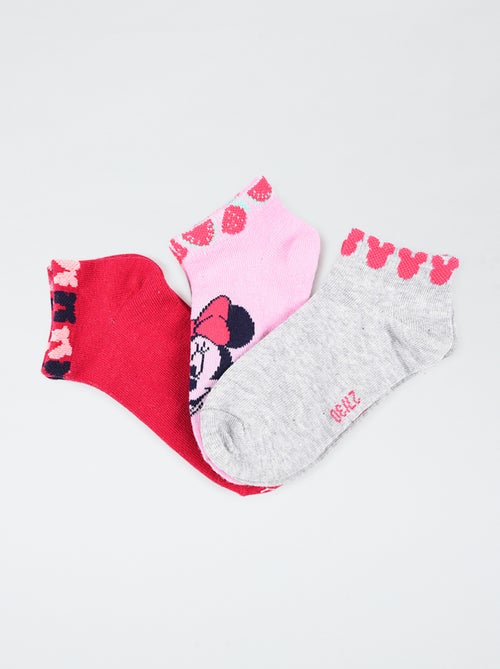 Setje met 3 paar sokken met Minnie-print - Kiabi