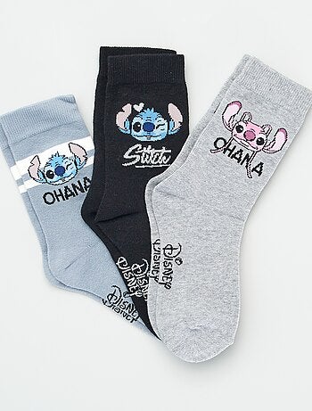 Setje met 3 paar sokken met 'Stitch'-print - Kiabi
