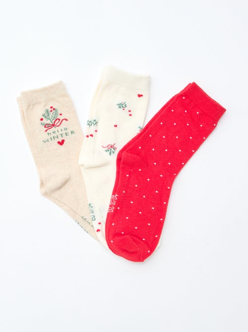 Setje met 3 paar sokken - Kiabi