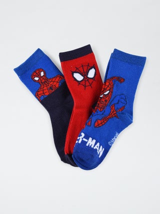 Setje met 3 paar sokken 'Spider-Man'