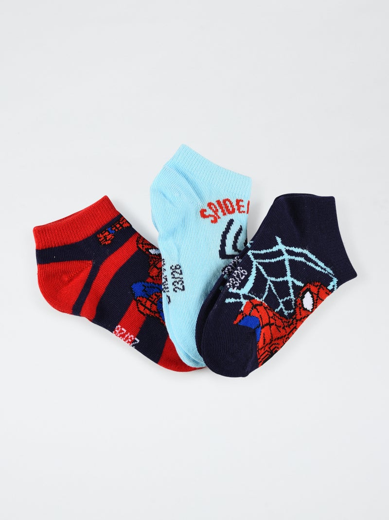 Setje met 3 paar sokken 'Spider-Man' Rood - Kiabi