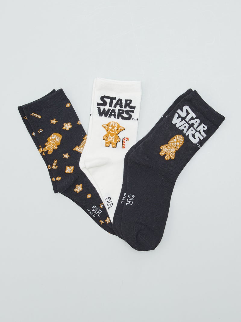 Setje met 3 paar sokken 'Star Wars' ZWART - Kiabi