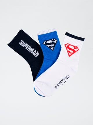 Setje met 3 paar sokken 'Superman'
