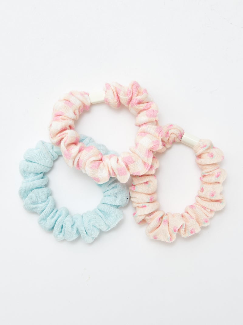 Setje met 3 scrunchies ROSE - Kiabi