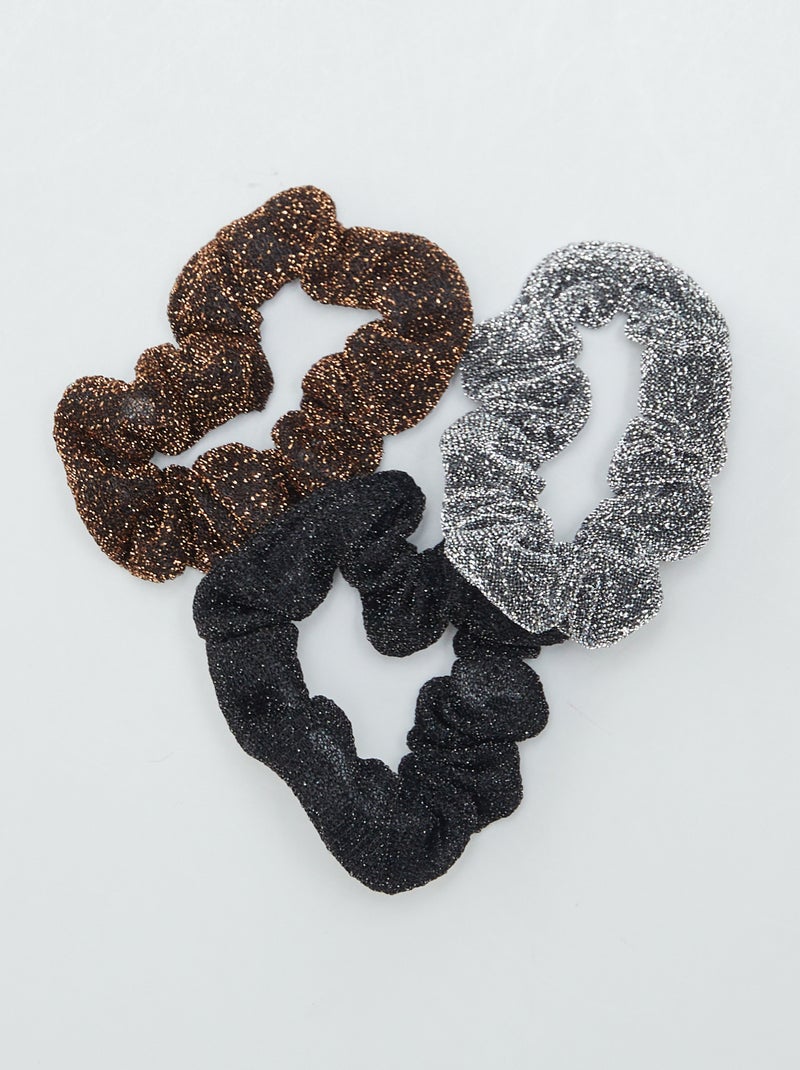 Setje met 3 scrunchies ZWART - Kiabi