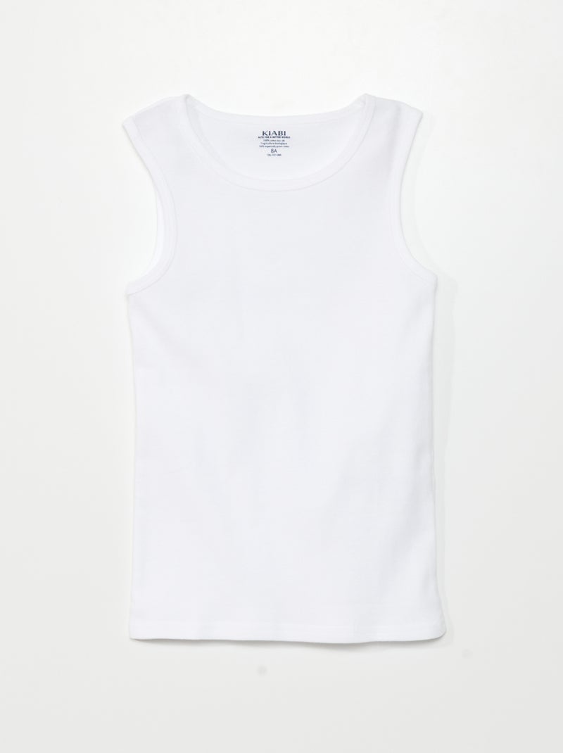 Setje met 3 singlets BLAUW - Kiabi