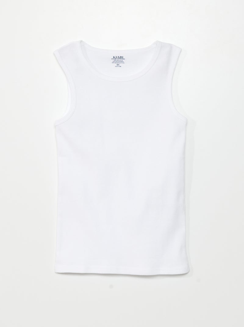 Setje met 3 singlets BLAUW - Kiabi