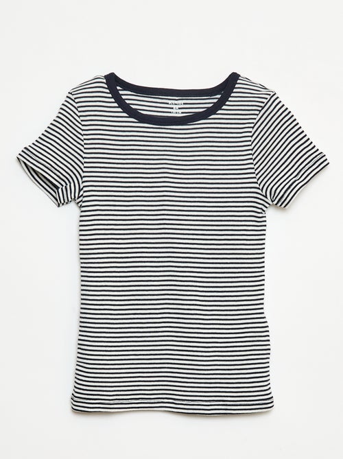 Setje met 3 slim-fit shirts met korte mouw - Kiabi