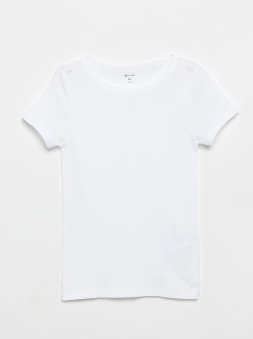Setje met 3 slim-fit shirts met korte mouw - Kiabi