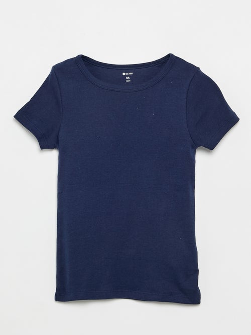 Setje met 3 slim-fit shirts met korte mouw - Kiabi