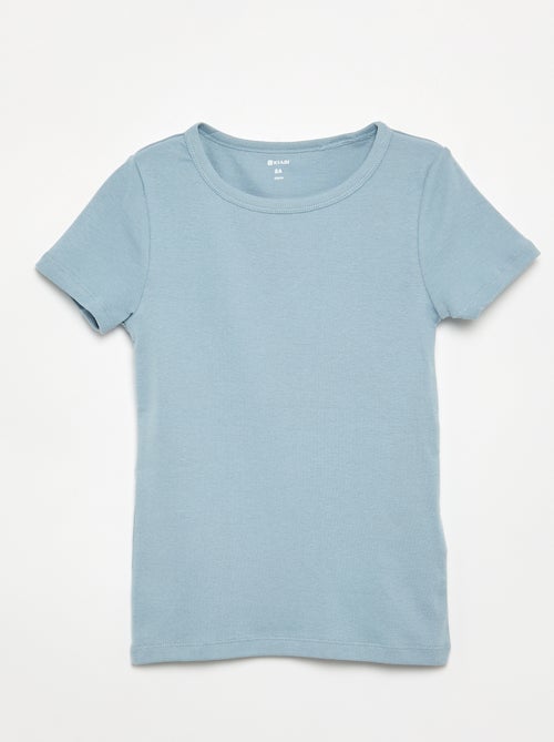 Setje met 3 slim-fit shirts met korte mouw - Kiabi