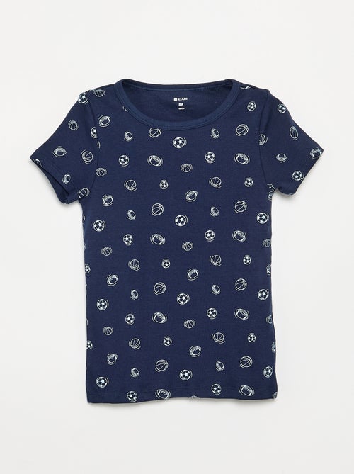 Setje met 3 slim-fit shirts met korte mouw - Kiabi