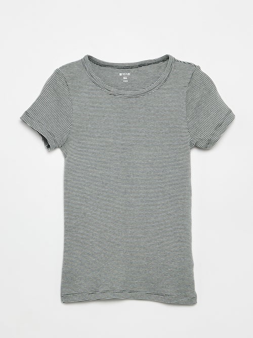 Setje met 3 slim-fit shirts met korte mouw - Kiabi