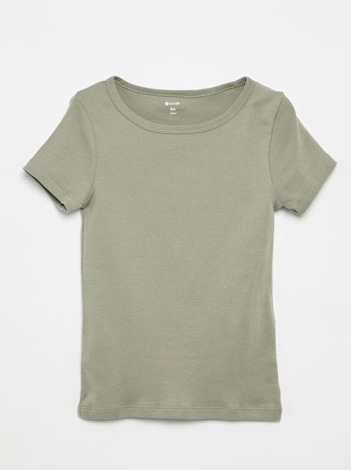 Setje met 3 slim-fit shirts met korte mouw - Kiabi