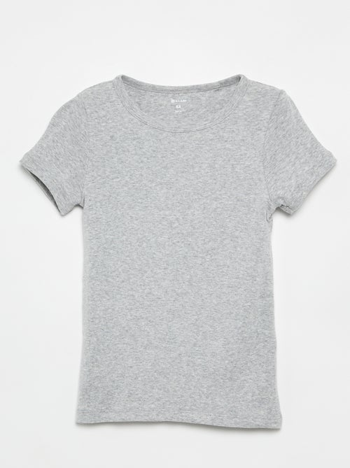 Setje met 3 slim-fit shirts met korte mouw - Kiabi