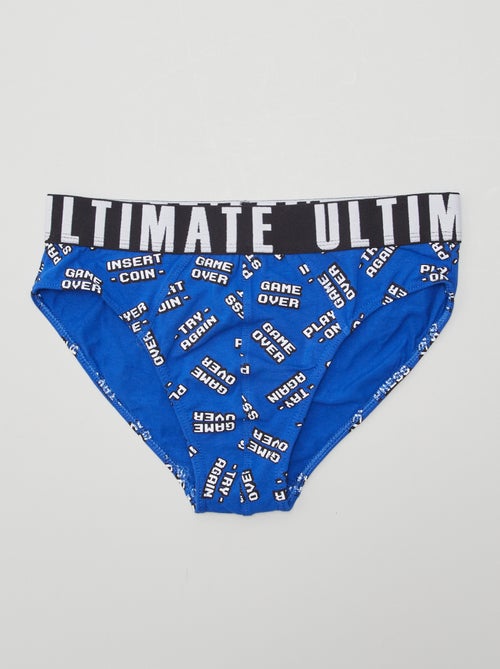 Setje met 3 slips met print - Kiabi